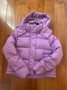 Lululemon wunder puff cropped puffer jacket w removable hood size 6